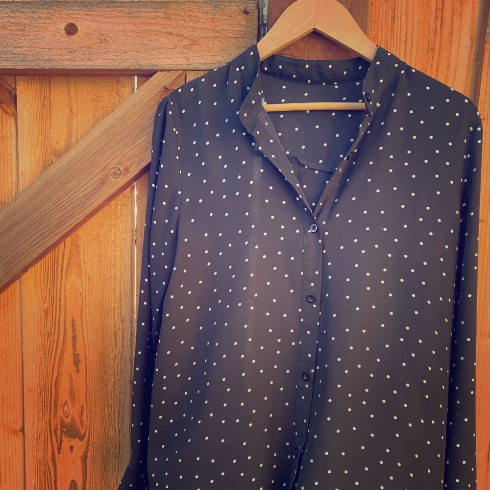 Polka Dot Button Down - image 1